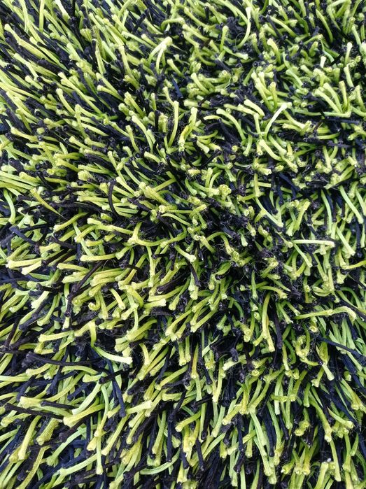 Trio de tapetes verdes