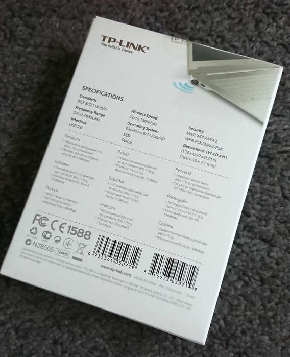 TP-LINK TL-WN725N karta sieciowa USB, standard N, 150 Mb/s