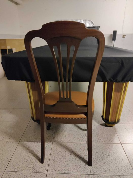 6 cadeiras de sala, em cerejeira