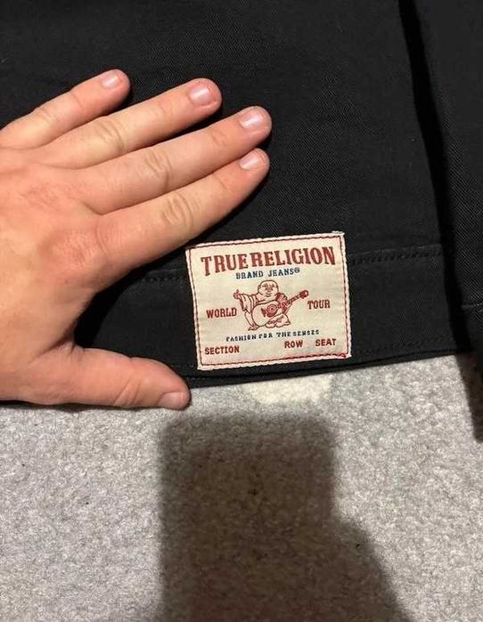 Katana Kurtka Jeansowa True Religion Oversized Trucker Jacket denim glitter rare