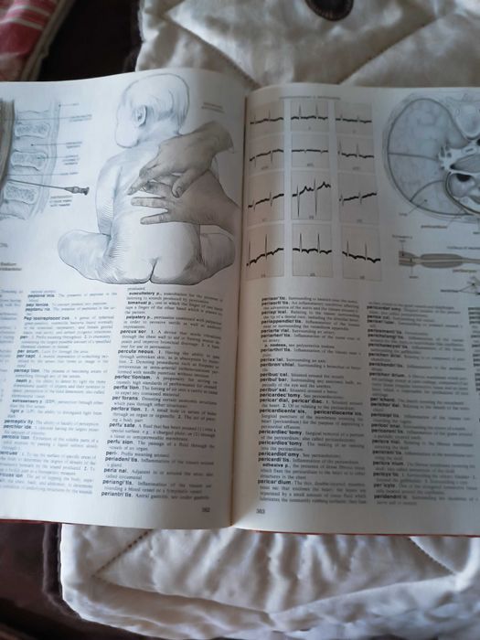 Livro muito antigo medical dictionary