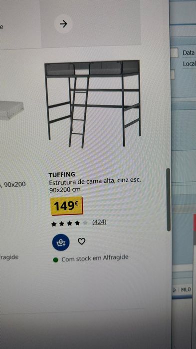 Estrutura de cama alta