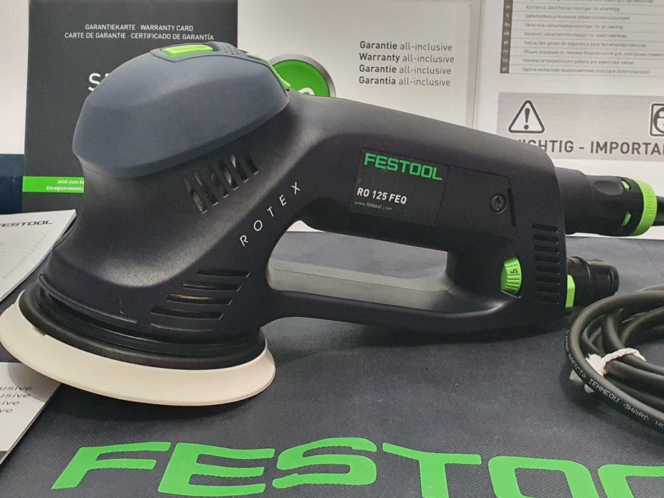 FESTOOL RO 125 FEQ szlifierka mimośrodowa 125mm dysk nowa Germany
