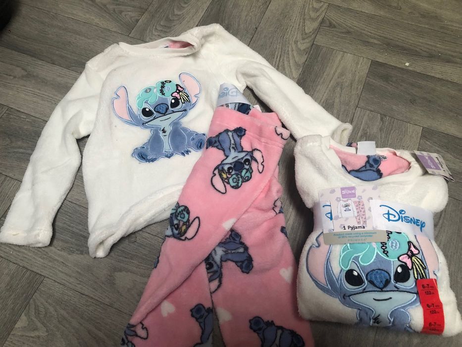 Новая пижама George нова піжама дівчинка весна шелк шовк Стич тепла