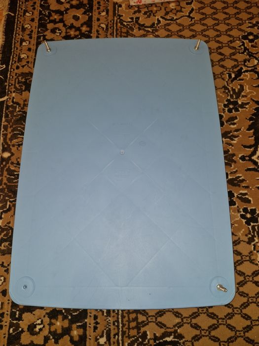 Комплект стіл і стілець дитячий синій Ikea mammut blue