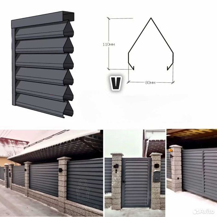 Прямі поставки від Заводу ! Забор жалюзи ! Безкоштовна доставка