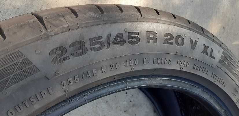 235/45/20--Continental--2022r--bieznik--6mm--opony LETNIE