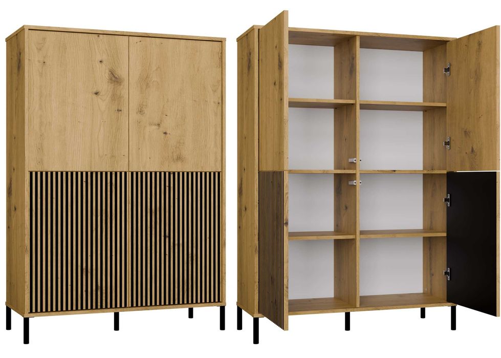 WITRYNA KAMARO 4DK Slim/Gł 4 Drzwi Front Ryflowany+Gładki Różne Kolory