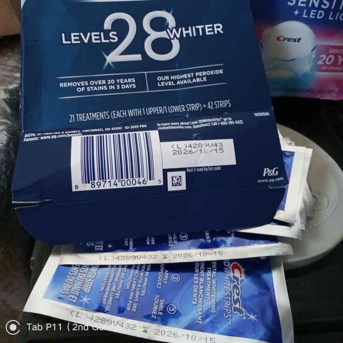 Paski Wybielające zęby Crest 28 Levels Supreme Bright z USA -najnowsze