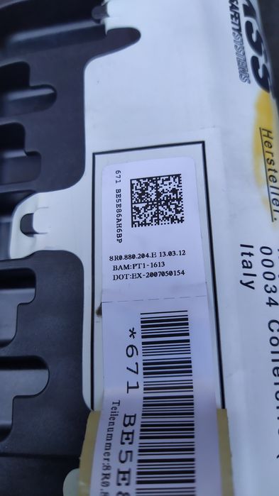 Airbag poduszka pasażera Audi Q5 8R 08-16 rok