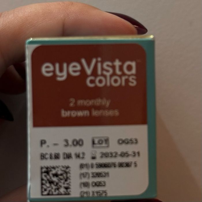 soczewki kontaktowe brązowe -3.00