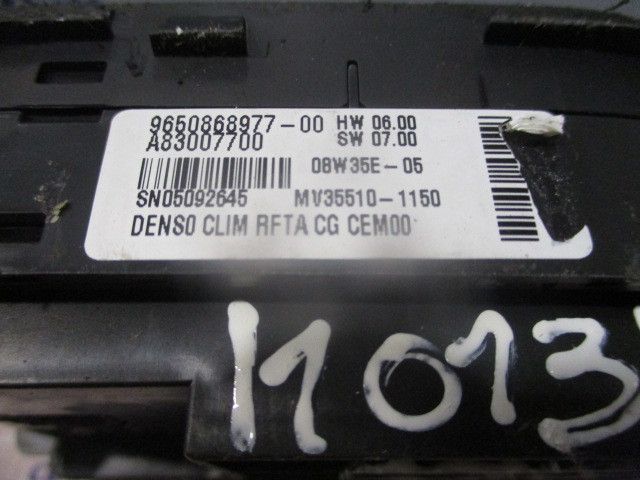 Comando chauffage / sofagem CITROËN C4 Picasso I (UD_)
