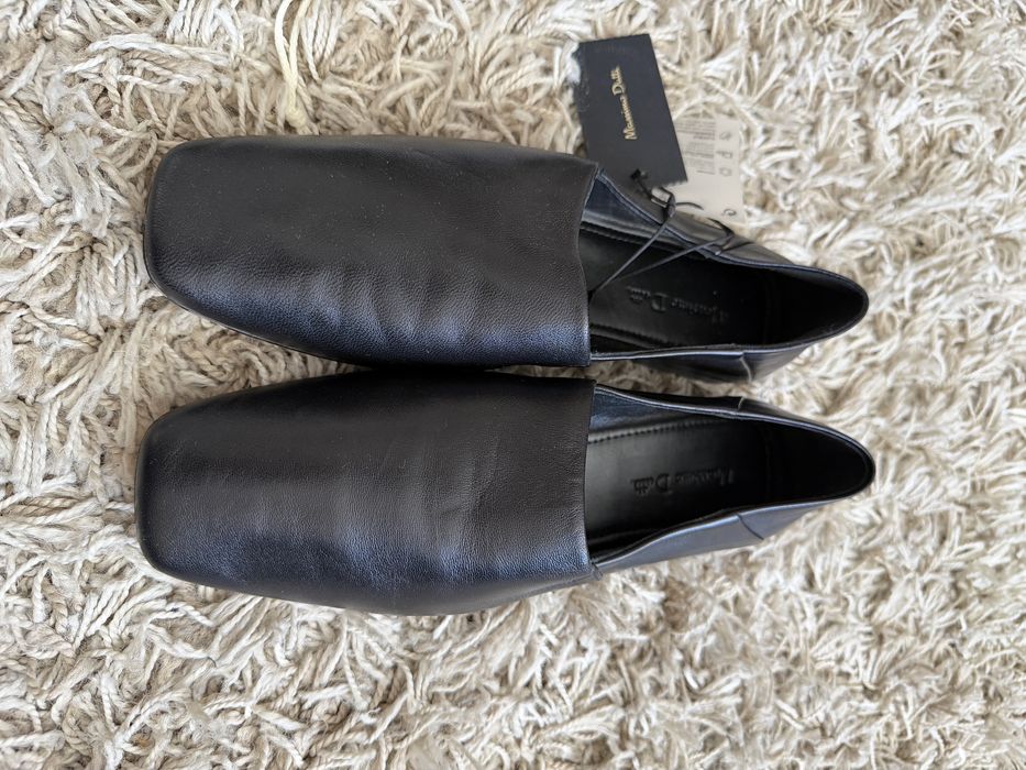 Кожаные лоферы Massimo Dutti