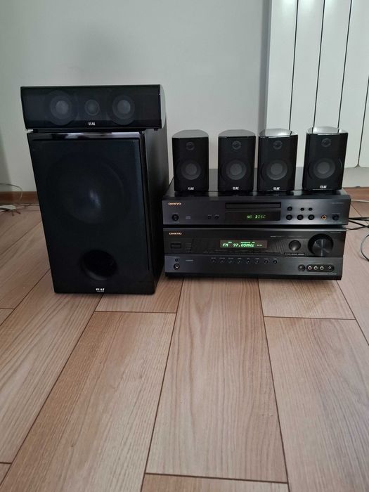 Kino Domowe ONKYO 7.1 + zestaw głośników ELAC