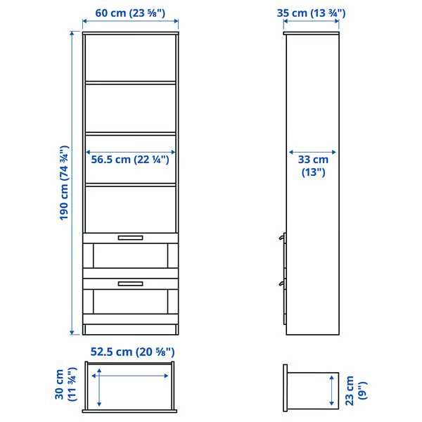 Estante Ikea Brimnes preto