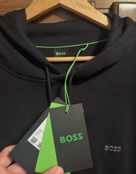 Hugo Boss Sweatshirt hoddie preto ORIGINAL/NOVO