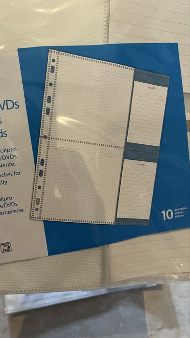 Bolsas para CDs/DVDs Alban Concept – Pack 10 folhas (novas)