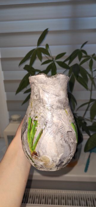 Wazon decoupage - handmade
