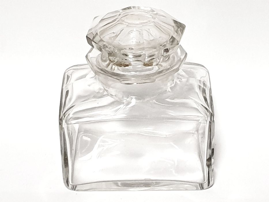 2 raros antigos frascos de chá / tinteiros em cristal Baccarat?