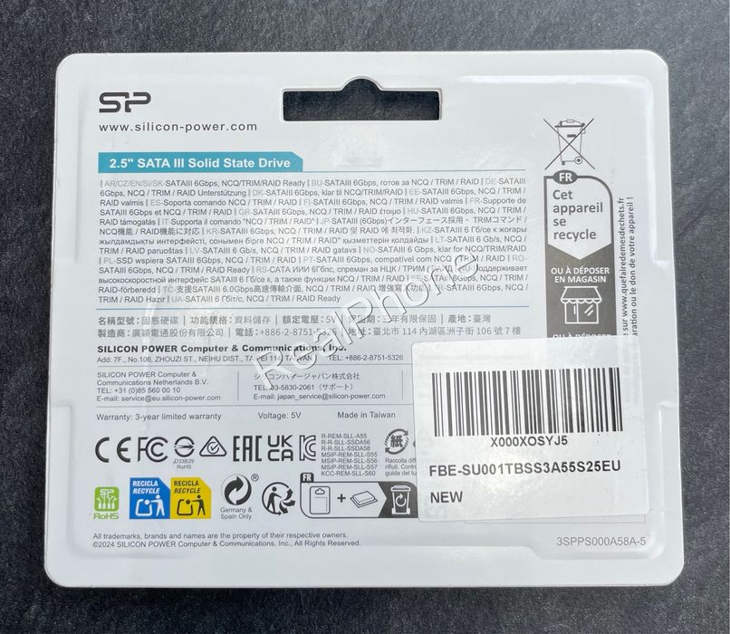 SSD Silicon Power A55 1TB 2.5 SATA III TLC