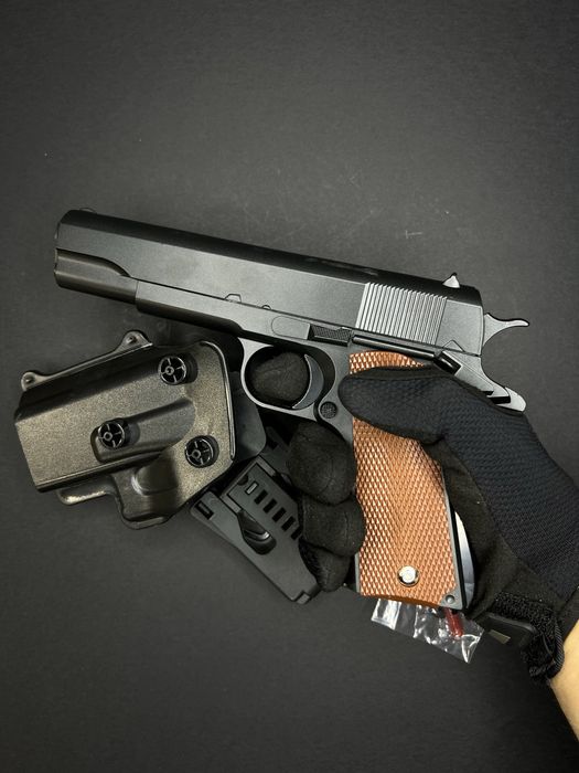Іграшковий металевий пістолет Кольт 1911 з кобурою G13+ Galaxy
