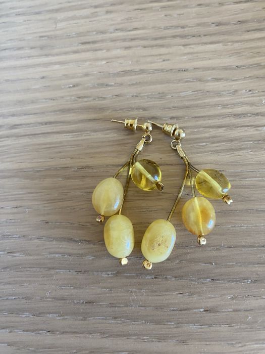 Kolczyki z bursztynu