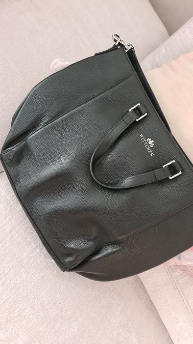 Wittchen torebka czarna duza na a4 jak nowa