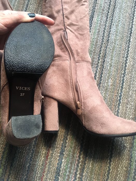 Замшеві сапожки чоботи