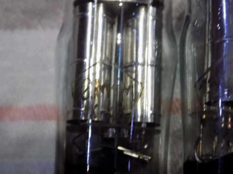 Радиолампа 12М1М  1944 год пара проверенные Radio tube 12M1M 1944 pair