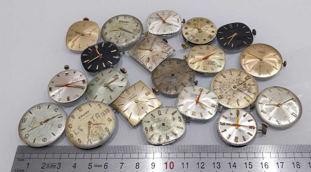 Cauny Vintage Lote com 20 movimentos relógios de Homem