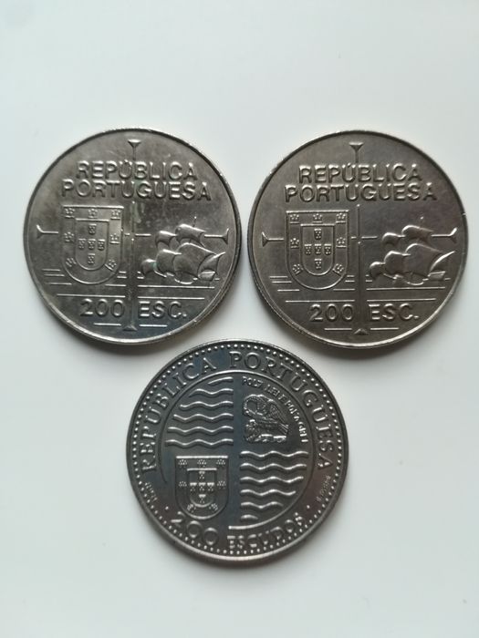 Moedas da República Portuguesa (100,200 Escudos)