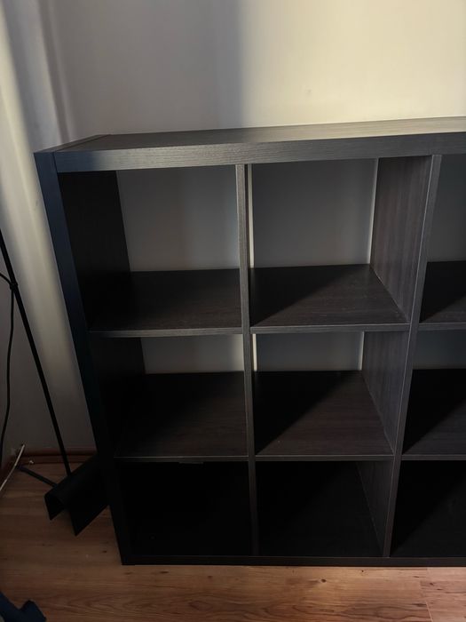 IKEA KALLAX czarnobrązowy — duży regał / półka / komoda