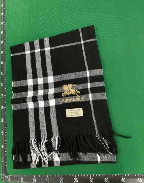 Cachecol Burberry Original Preto 100% Cashmere (Novo)