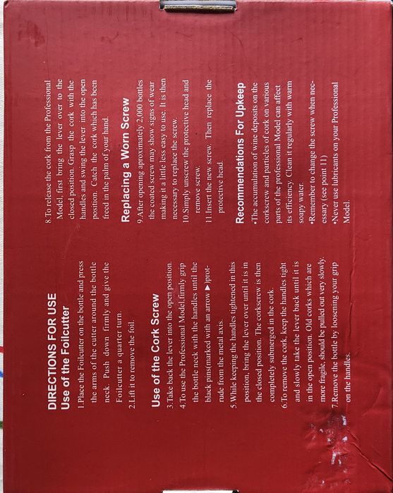 Saca rolhas corksrew