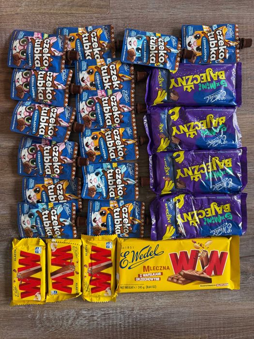 Zestaw słodyczy WEDEL bajeczne, WW, Czeko tubki