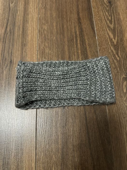 Opaska dzianinowa szara