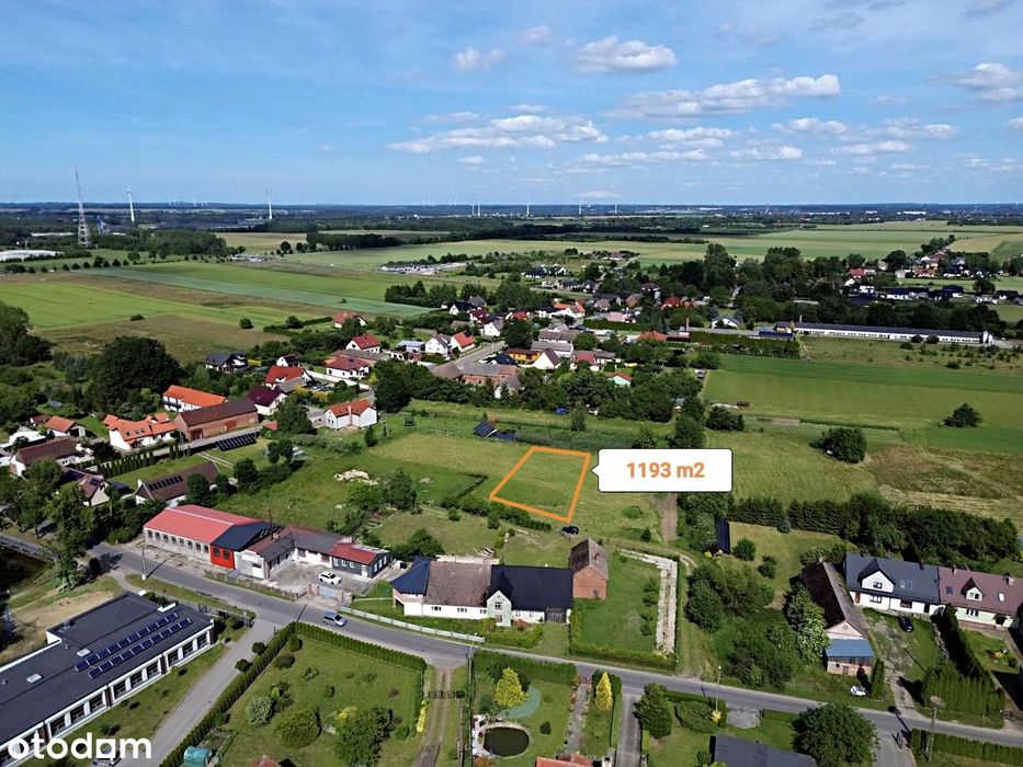 Działka 1193 m² z MPZP Bierkowo, 5 km od Słupska