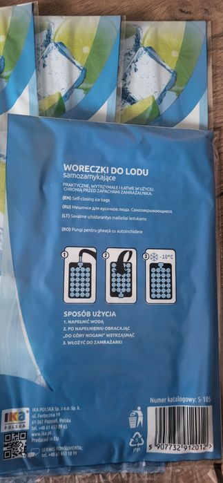 Woreczki do lodu 10 opakowań