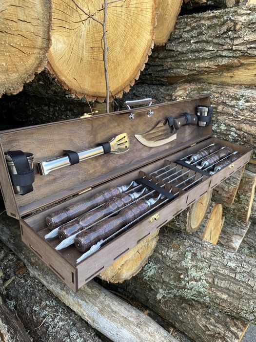 Набір шампурів у кейсі Подарунок