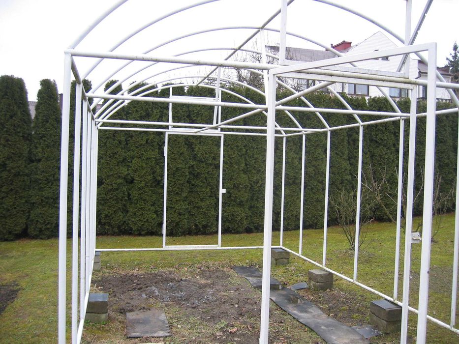 Szklarnia ogrodowa dł. 6m,szr.3m,wys.2,55m piękna masywna stabilna