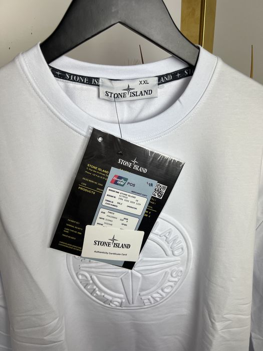 Bluza Stone Island XXL biala męska Nowa