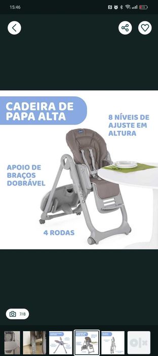 Cadeira alimentação