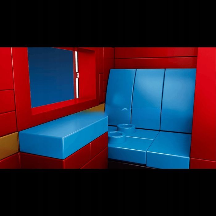 Klocki 2086 el. Ruchomy pociąg lokomotywa Mould King 12010