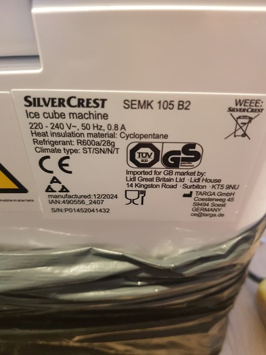 Kostkarka lód silver