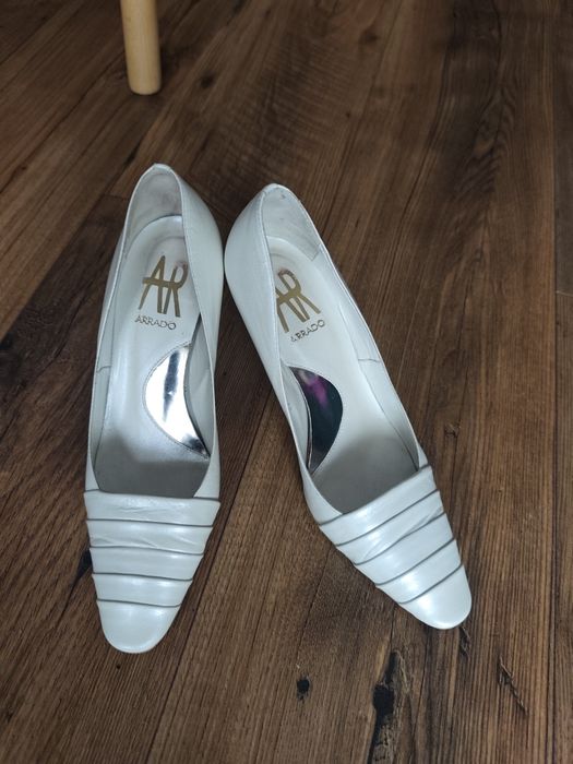 Ślubne czółenka szpilki damskie 35