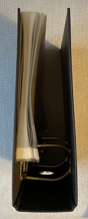 Segregator czarny A5 i folie koszulki