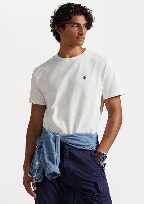 Чоловіча Футболка поло  Polo Ralph Lauren White old money