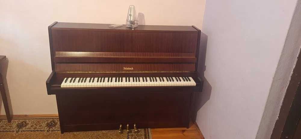 Pianino WEINBACH (od PETROF) wysokie, jak nowe, metronom, transport