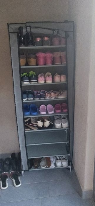 Organizer na Obuwie XXL Lekka Konstrukcja z Półkami
