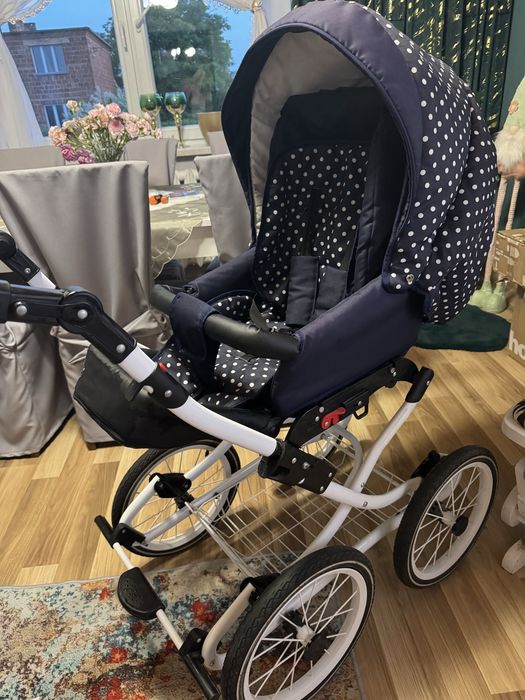 Wózek 3w1 Babe boss viko wiklinowy, wózek retro